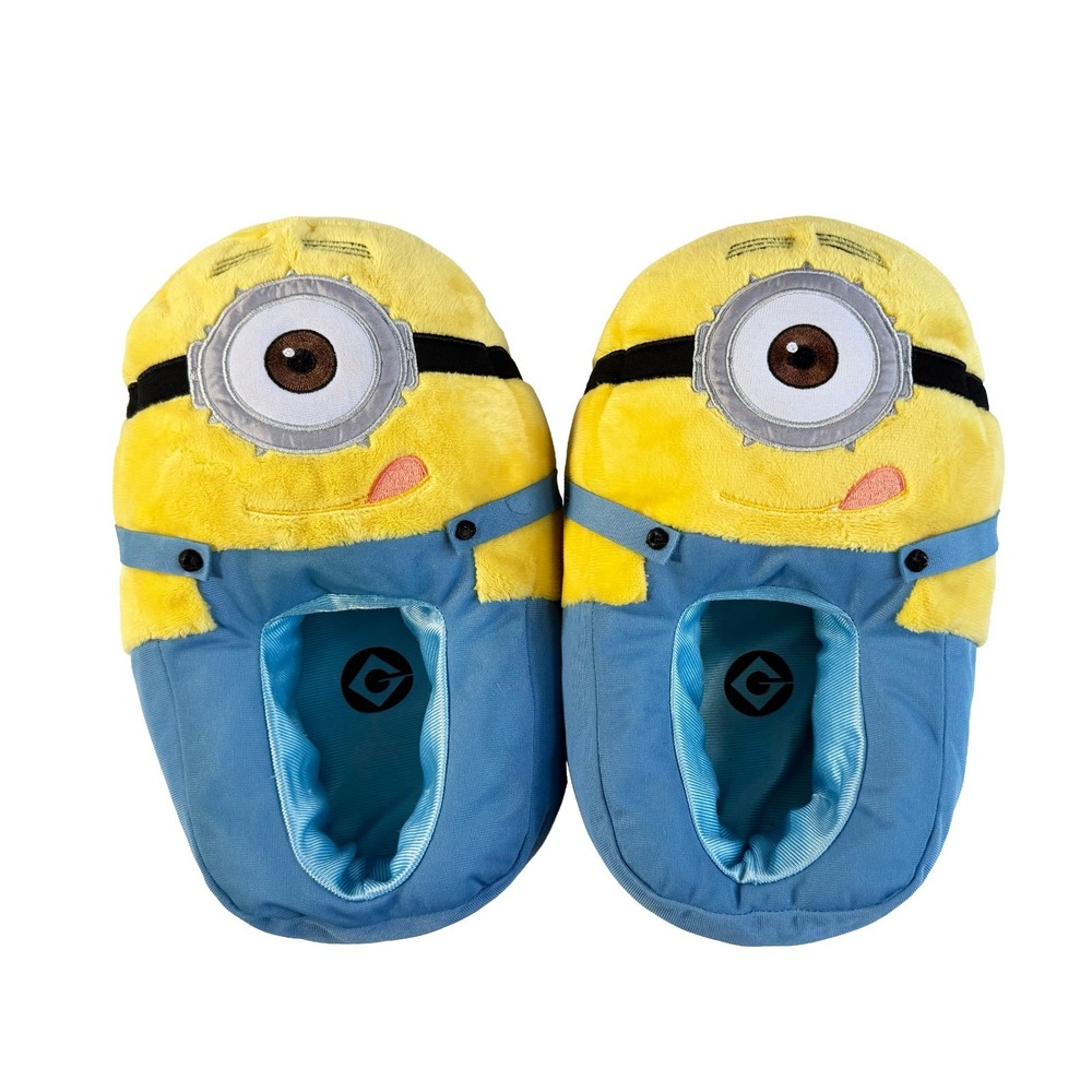 Minions Adult Medium Plush House Slippers Unisex Stuart Despicable Me